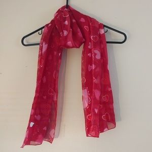 Valentine's heart scarf